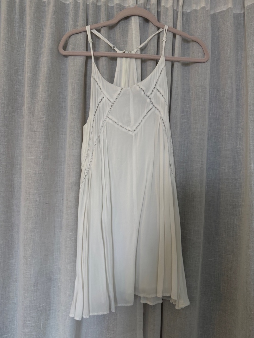 Lulu's White Pleated Mini Dress